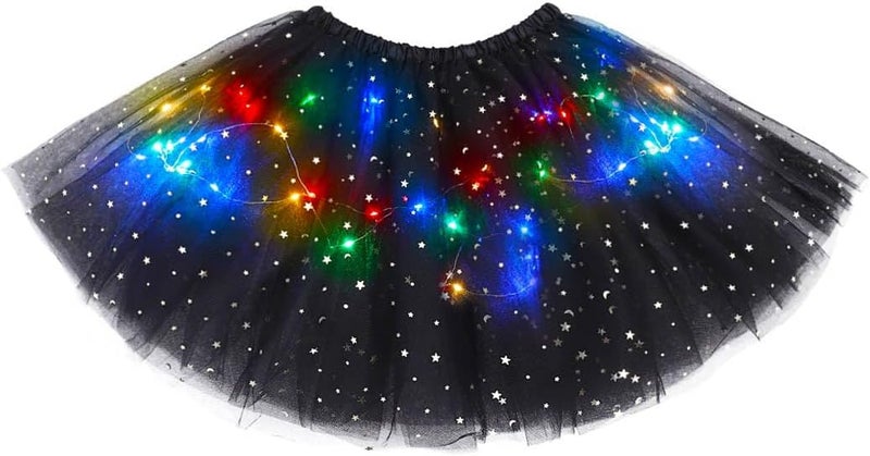 TWINKLEDE Light Up Tutu Skirt Led Tulle Tutus Glow Running Dance Costume Skirts for Women - Image 1
